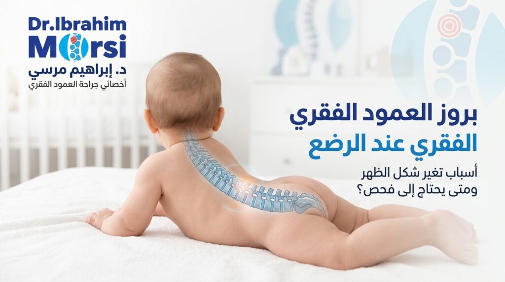 بروز العمود الفقري عند الرضع وأسباب تغير شكل الظهر